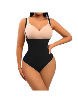 Thong Shapewear for Women Tummy Control Seamless Body Shaper High Waisted Panties Slimming Underwear