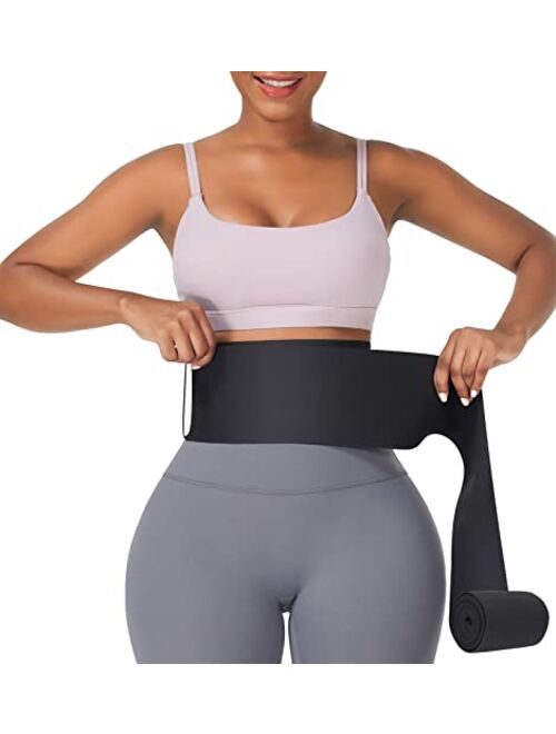 FeelinGirl Waist Trainer Wrap for Women Tummy Control Waist Shaper with Loop