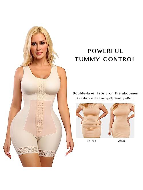 FeelinGirl Tummy Control Fajas Colombianas Reductoras y Moldeadoras Shapewear for Women Butt Lift Full Body Shaper