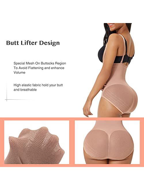 FeelinGirl Women's Tummy Control Seamless Body Shaper with Open Crotch  Design