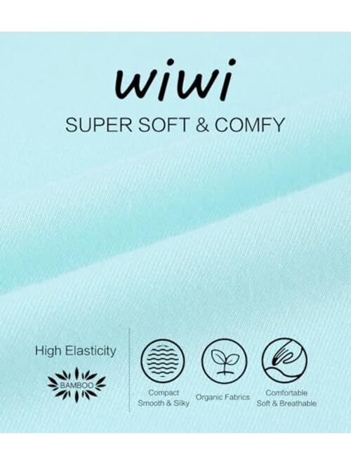 WiWi Bamboo Viscose Pajamas Sets for Women Soft Long Sleeve Tops and Pants Pjs Sleepwear Ladies Loungewear S-XXL