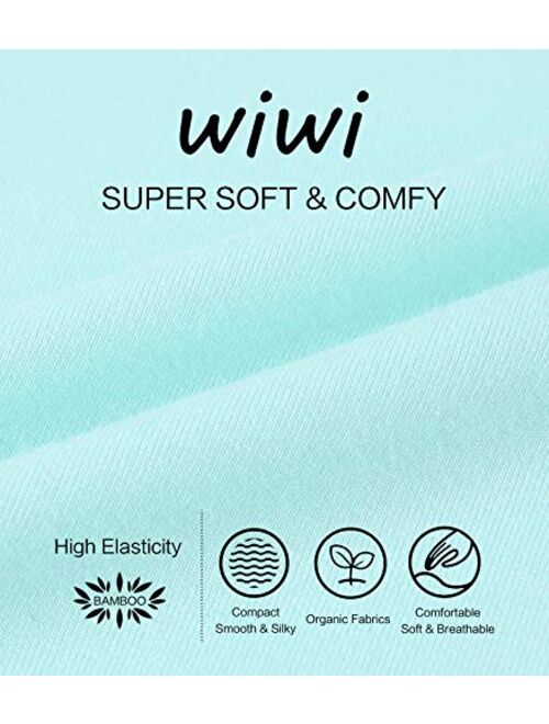 WiWi Bamboo Viscose Pajamas for Women Capri Pants Pajama Sets Short Sleeve Sleepwear Set Top with Capris Pjs Loungewear S-XXL