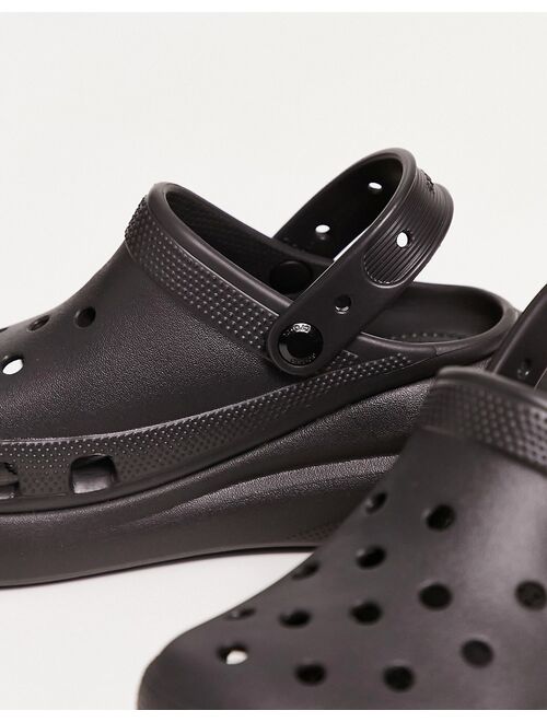 Crocs classic crush clogs in black