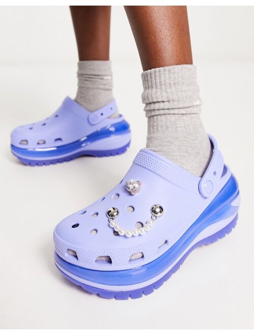 Crocs Mega Crush clogs in moon jelly