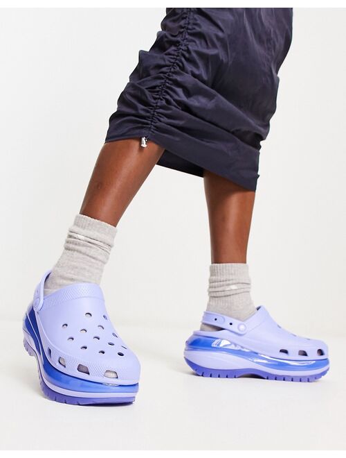 Crocs Mega Crush clogs in moon jelly