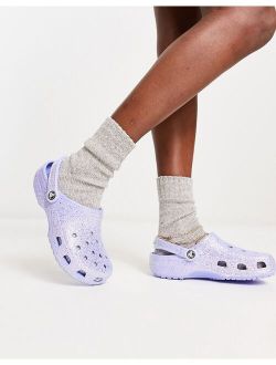 Classic clogs in moon jelly glitter