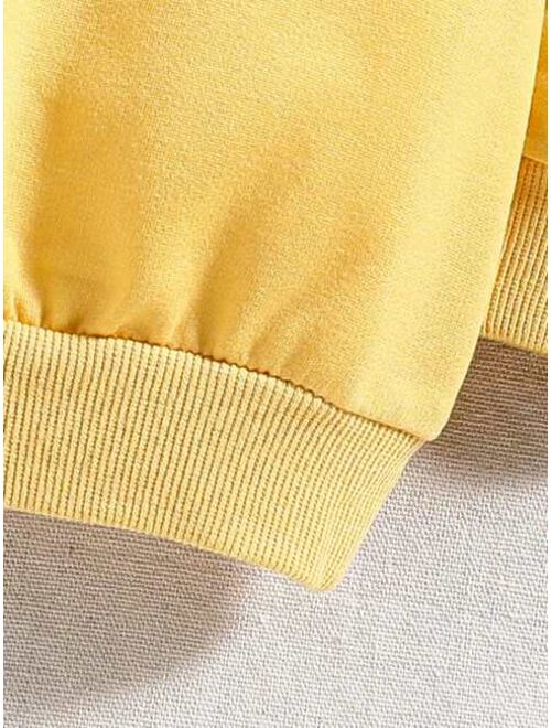 Young Boy Solid Hooded Sweatshirt