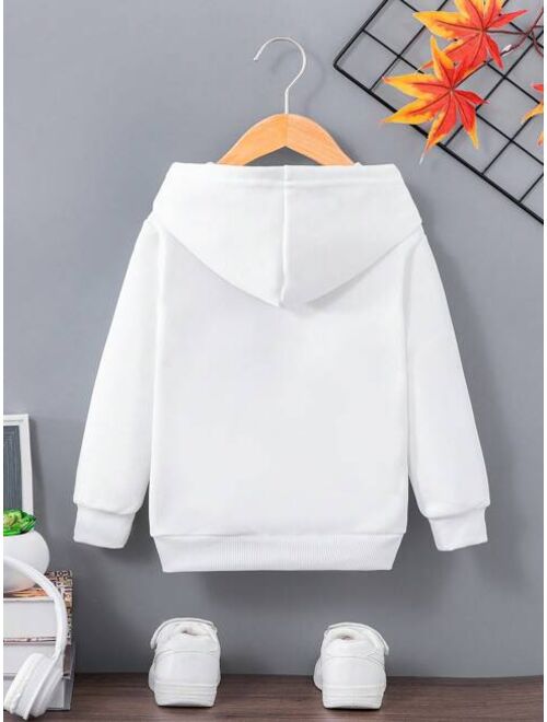 SHEIN Kids EVRYDAY 1pc Young Boy Casual Cool Anime Elements Printed Sweatshirt For Spring autumn