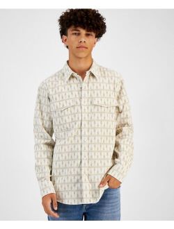 Men's Yohaan Printed Corduroy Shirt, Created for Macy's
