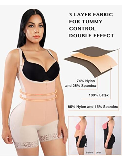 FeelinGirl Tummy Control Shapewear for Women Fajas Colombianas Post Surgery Compression Garment