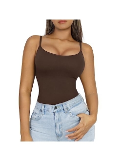 Compression Cami for Women Tummy Control Camisole with Padded Bras Scoop Neck Shapewear Tank Tops