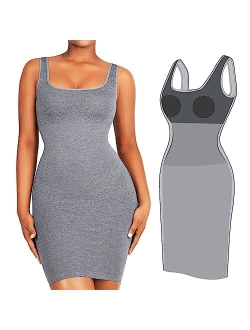 Women's Party Bodycon Wedding Guest Dresses for Women Sleeveless Sexy Prom Club Shaper Dress