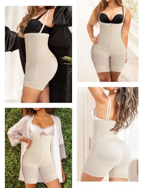 FeelinGirl Fajas Colombianas Shapewear for Women Postpartum Tummy Control Butt Lifting Body Shaper Control Panty