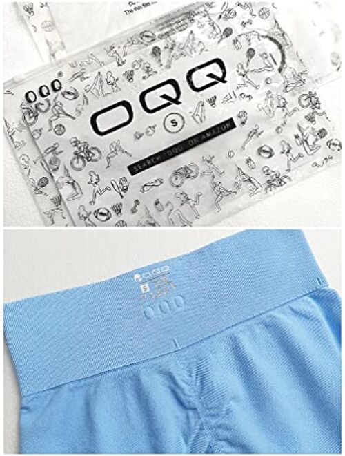 OQQ Women's 3 Piece Workout Shorts Seamless High Waist Butt Liftings Exercise Athletic Shorts