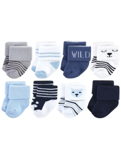 Baby Infant Boy Cotton Rich Newborn and Terry Socks, Bear Boy