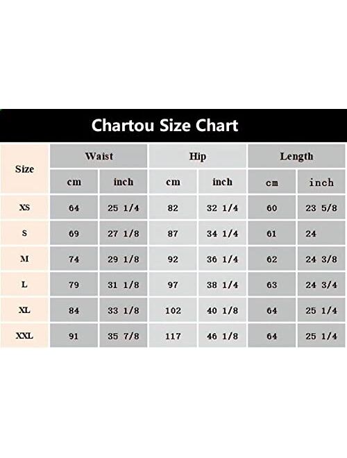 CHARTOU Womens Lightweight Elastic-Waist Faux Suede Leather Side Split Hip Packaged Skirt