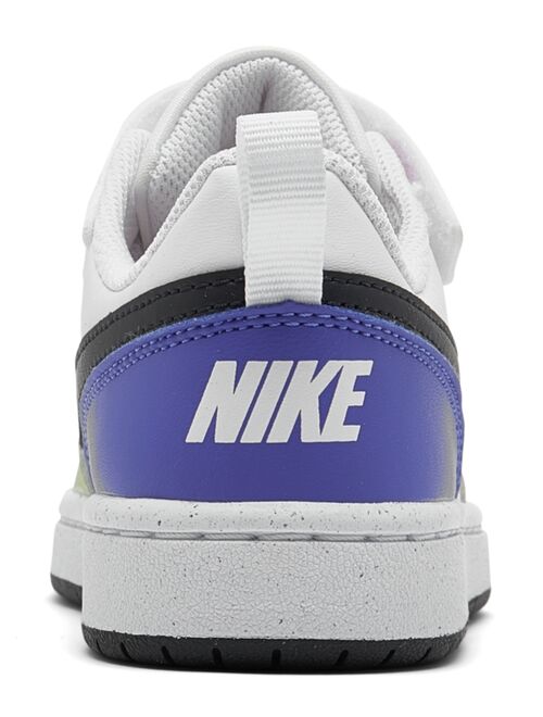 NIKE Little Girls Court Borough Low Recraft Stay-Put Casual Sneakers from Finish Line