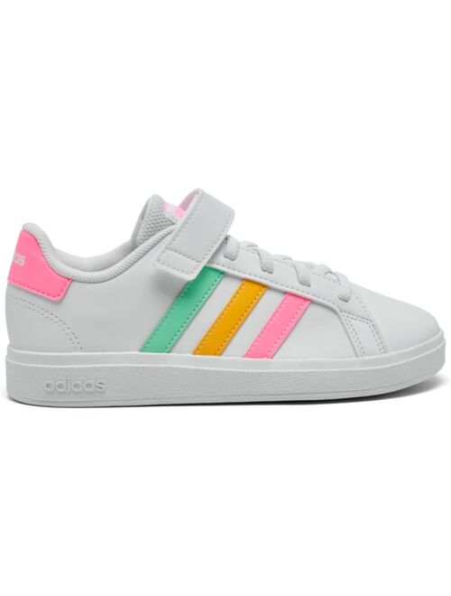 ADIDAS Little Girls Grand Court Stay-Put Closure Casual Sneakers from Finish Line