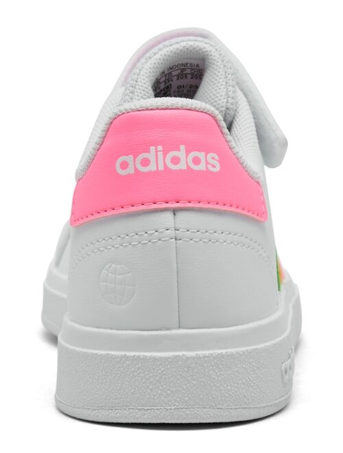 ADIDAS Little Girls Grand Court Stay-Put Closure Casual Sneakers from Finish Line