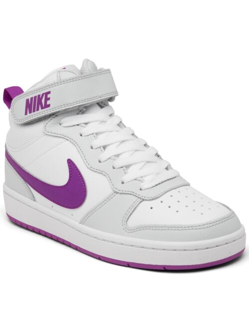 NIKE Big Kids Court Borough Mid 2 Casual Sneakers from Finish Line