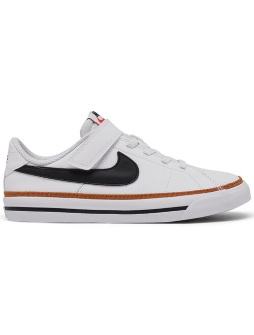 NIKE Little Kids Court Legacy Stay-Put Closure Casual Sneakers from Finish Line