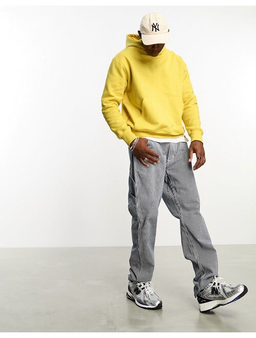 ASOS DESIGN heavyweight oversized hoodie in yellow