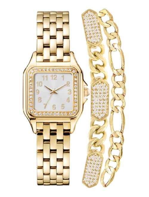 JONES NEW YORK Women's Gold-Tone Bracelet Watch Gift Set 26mm