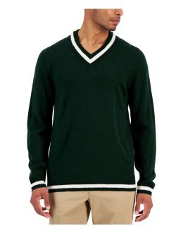 Men's V-Neck Cricket Sweater, Created for Macy's