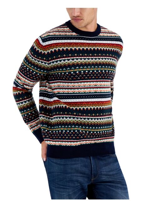 CLUB ROOM Men's Dale Fair Isle Sweater, Created for Macy's