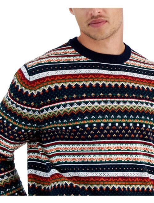 CLUB ROOM Men's Dale Fair Isle Sweater, Created for Macy's