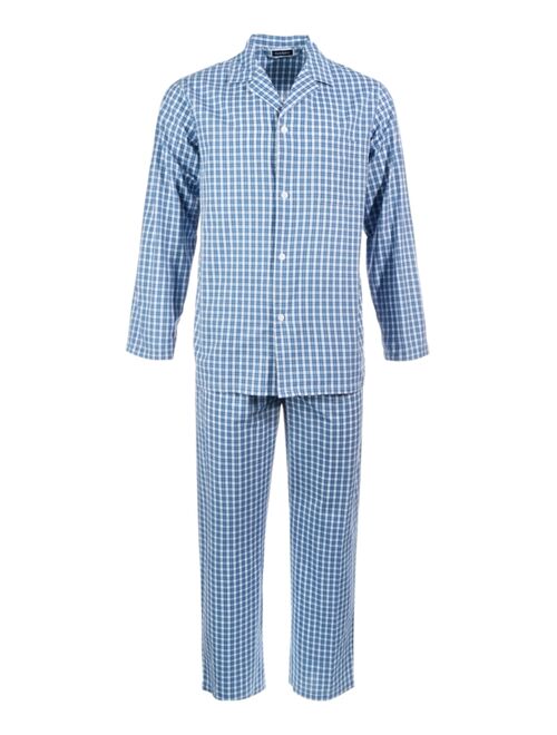 CLUB ROOM Men's Small Window Plaid Pajama Set, Created for Macy's