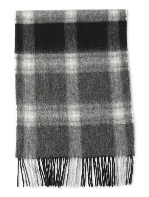 CLUB ROOM Men's Maxwell Plaid Cashmere Scarf, Created for Macy's