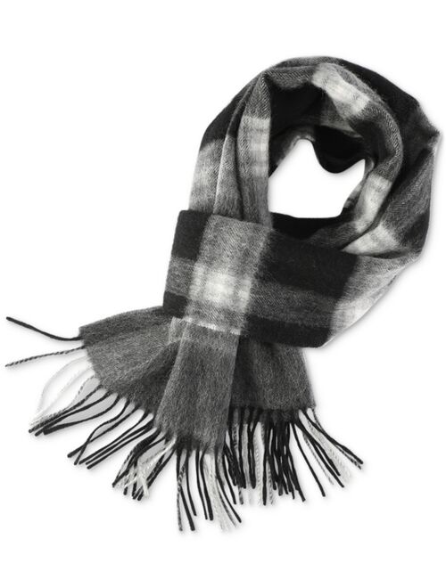 CLUB ROOM Men's Maxwell Plaid Cashmere Scarf, Created for Macy's