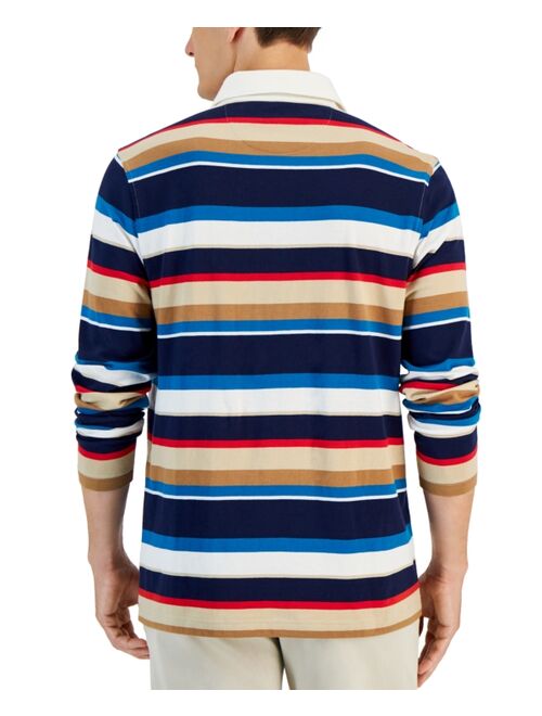 CLUB ROOM Men's Zane Stripe Rugby Shirt, Created for Macy's