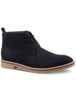 CLUB ROOM Alfani Men's Faux-Leather Lace-Up Chukka Boots, Created for Macy's
