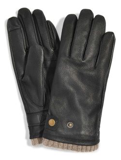 Men's Quilted Cashmere Gloves, Created for Macy's