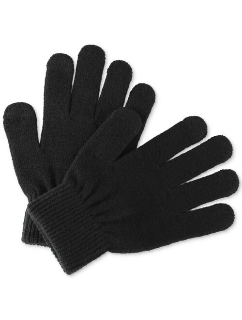 CLUB ROOM Men's Solid-Color Knit Gloves, Created for Macy's