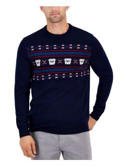 Men's Bulldog Fair Isle Sweater, Created for Macy's