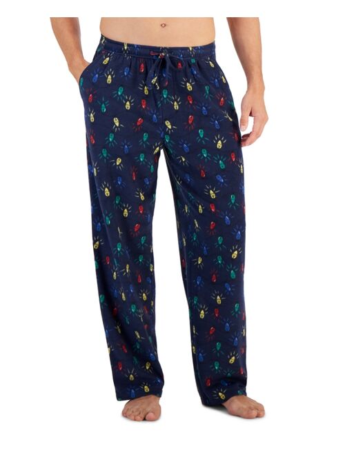 CLUB ROOM Men's Fair Isle Fleece Pajama Pants, Created for Macy's