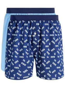 Men's 2pk. #1 Dad Boxer Shorts, Created for Macy's