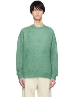 AURALEE Green Brushed Sweater