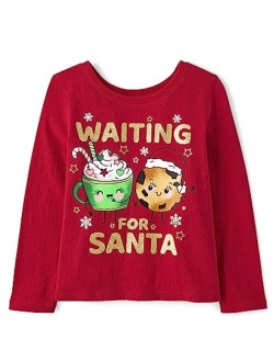 Baby and Toddler Long Sleeve Christmas Graphic T-Shirt