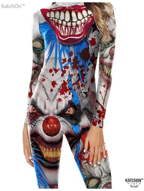 KatchOn, Scary Halloween Jumpsuits for Women - Sexy Clown Costume for Women | Halloween Scary Costumes for Women, Cosplay