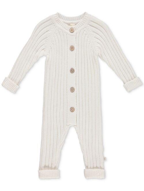 SNUG BY CHICKPEA Baby Cotton Chunky-Ribbed-Knit Coverall