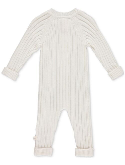 SNUG BY CHICKPEA Baby Cotton Chunky-Ribbed-Knit Coverall