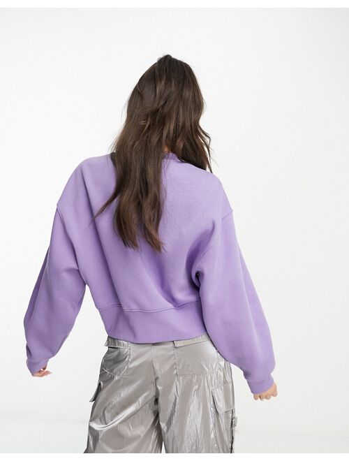 adidas Originals essentials trefoil sweatshirt in lilac