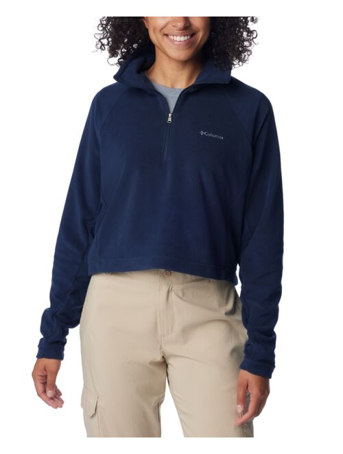Columbia Women's Glacial Cropped II Sportswear Fleece 1/2-Zip Top