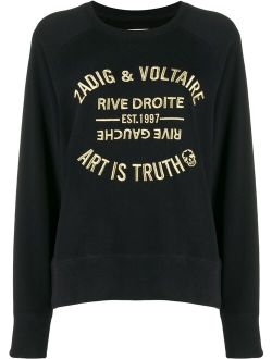 Art Is Truth embroidered sweatshirt