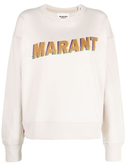 MARANT ETOILE logo-print crew-neck sweatshirt