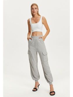 NOCTURNE Women's High-Waisted Joggers